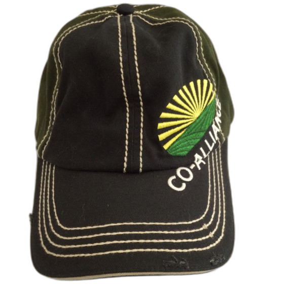 Co-Alliance Hat Cap Unisex Adjustable Black Embroidered Vinyl Patch Stitching - Picture 1 of 10